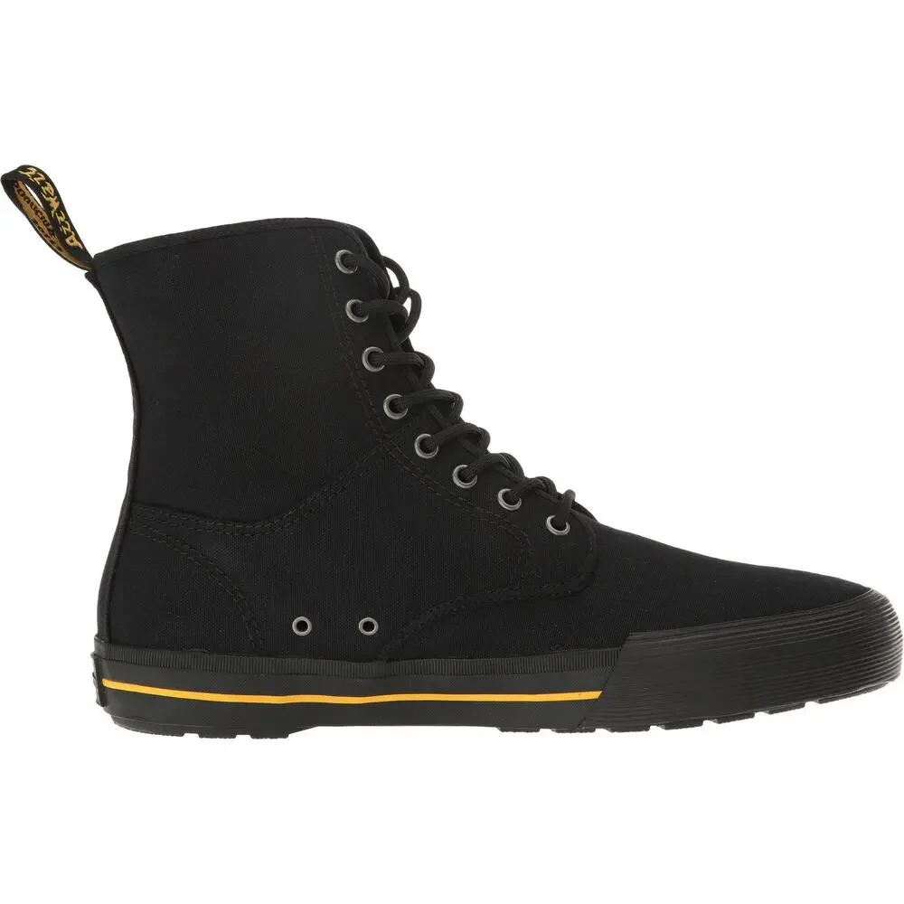 DR. MARTENS UNISEX ADULT WINSTED CHUKKA BOOT, BLACK CANVAS, 9 US